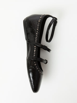 OVYE' Ballerina In Pelle con cinturini