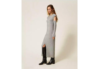 TWINSET ACTITUDE 252AP3161 ABITI Abito lungo in filato riciclato con manicotti