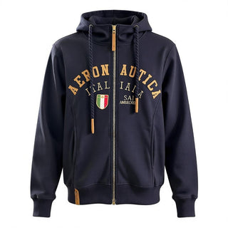 AERONAUTICA ITALIANA ARI5FP011266U FELPA Felpa full-zip con patch