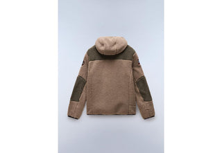 NAPAPIJRI Felpa in Pile con Cappuccio e Zip Yupik