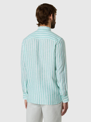 NORTH SAILS Camicia di lino a righe effetto sbiadito