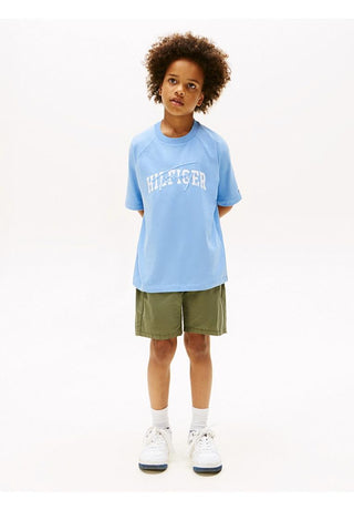 Tommy Hilfiger T-shirt con maniche raglan e mix di loghi