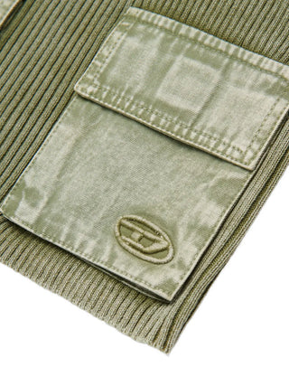 Diesel TOP Kamyn Canotta a costine con tasche in tela