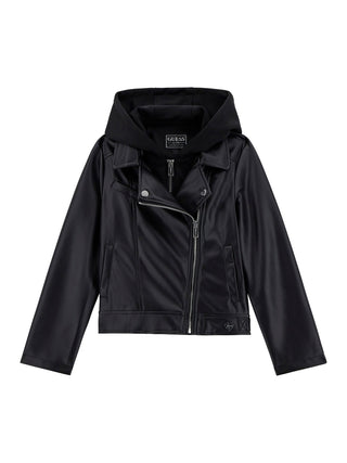 GUESS Giacca similpelle con cappuccio