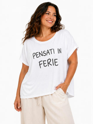 SUSY STAR T-shirt con scritta