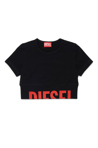 Diesel T-SHIRT Tcefy T-shirt in cotone con logo centrale