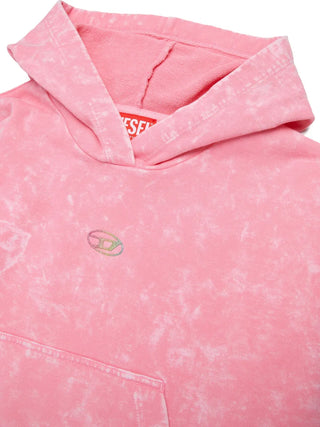 Diesel FELPA Salia Felpa con cappuccio in cotone con effetto lavato