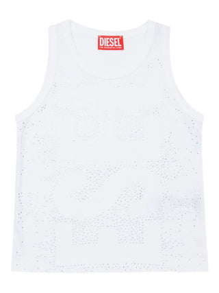 Diesel TOP Tstuds Canotta con logo borchiato