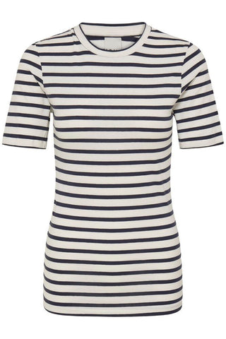 ICHI T-SHIRT T-shirt a righe in cotone