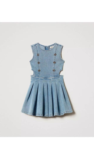 TWINSET GIRL Abito corto in jeans