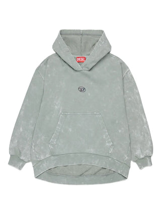 Diesel FELPA Salia Felpa con cappuccio in cotone con effetto lavato