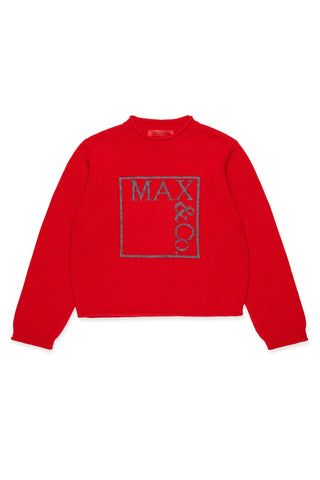 MAX&Co. Maglia con logo jacquard,