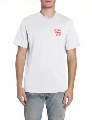 REPLAY T-SHIRT RELAX CON STAMPA SICILIA