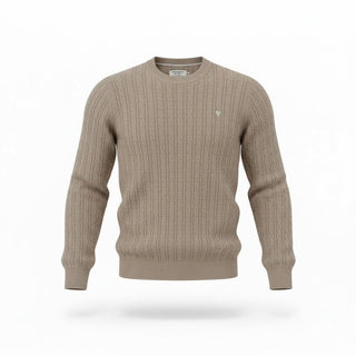 FREDMELLO FM25W23MG MAGLIA Maglia a trecce in lambswool