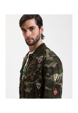 GIANNI LUPO Overshirt Militare