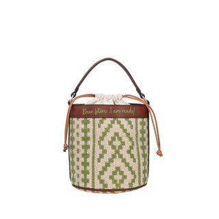 LE PANDORINE Borsa Giulia a secchiello con coulisse