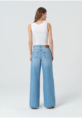 FRACOMINA Jeans wide leg in denim