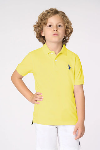 U.S. POLO ASNN. Polo con logo in cotone Piquet