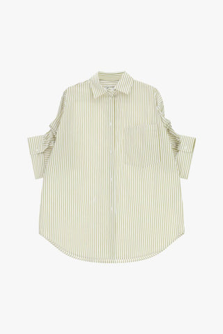 DIXIE Camicia oversize a righe con taschino sul petto