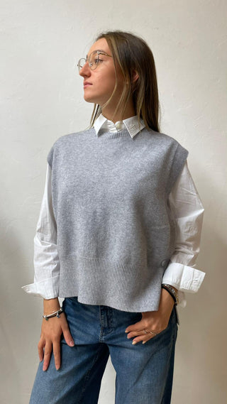 Fairly Gilet in maglia con due bottoni